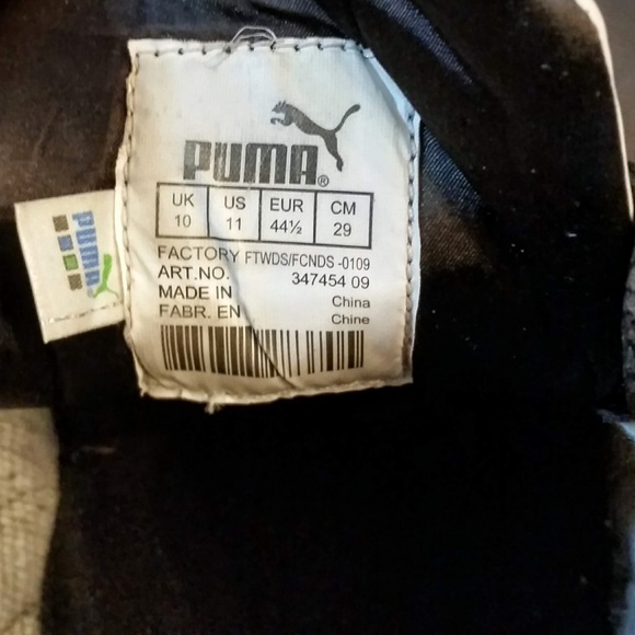 Puma BASKET White/Metallic Mens Sneakers size 11 - Picture 5 of 5